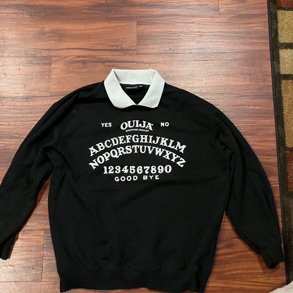 Ouija Black and White Sweater